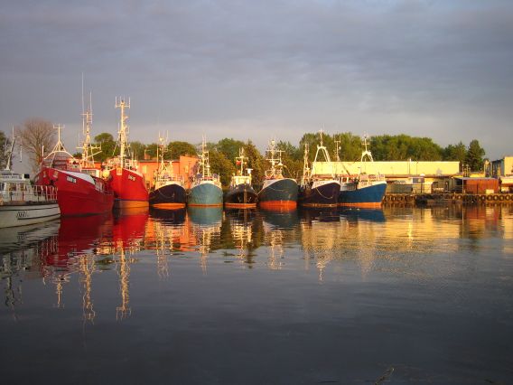 Fishing boats in Darlowo harbour Fishing boats in Darlowo harbour
