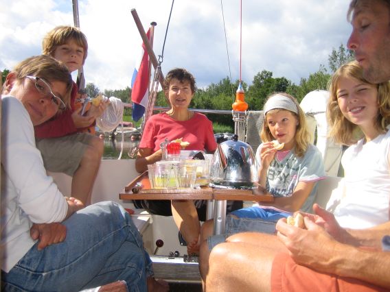 Luik, Ruurd and family on board Luik, Ruurd and family on board
