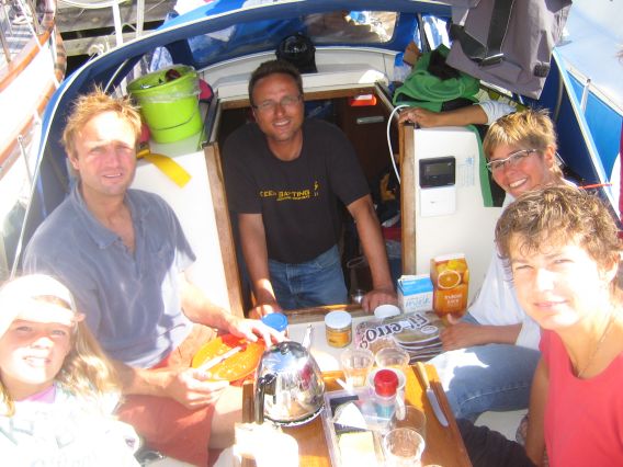 Luik, Ruurd and family on board Luik, Ruurd and family on board