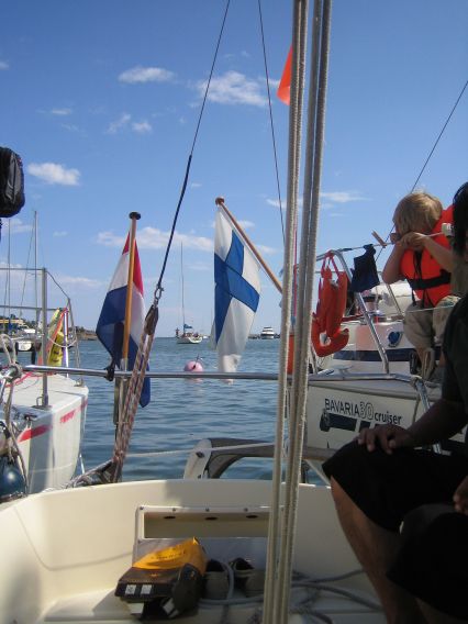 It was crowded in Hanko. It was crowded in Hanko.