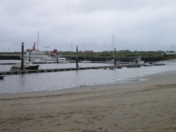 The harbour of Spiekeroog The harbour of Spiekeroog