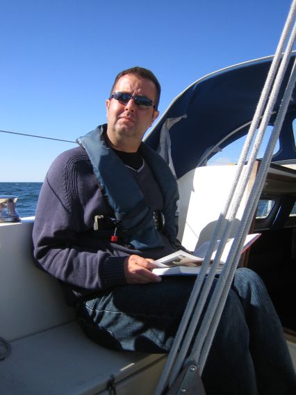 Piotr on board of the Onrust Piotr on board of the Onrust